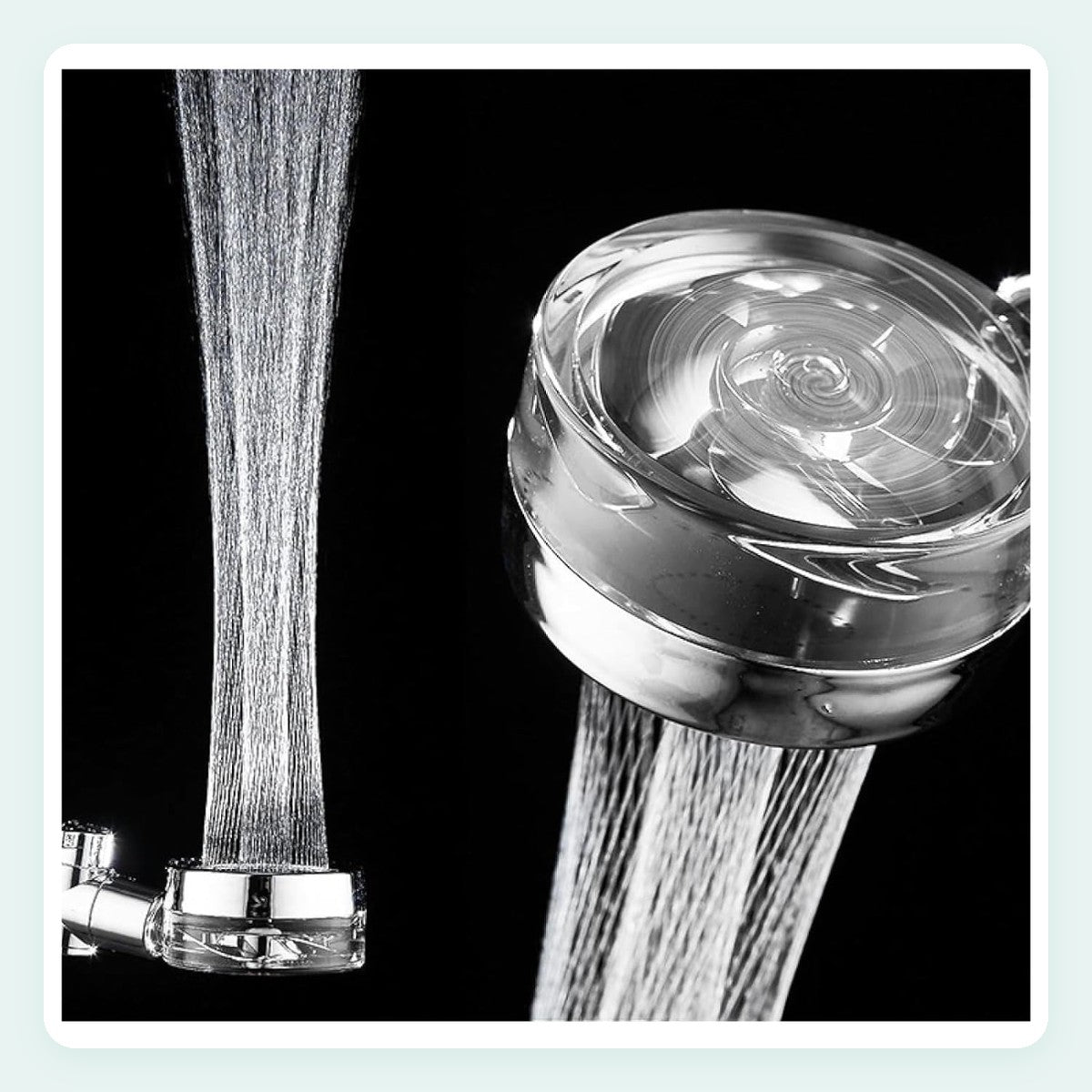 Ducha turbo de alta presión con hélice